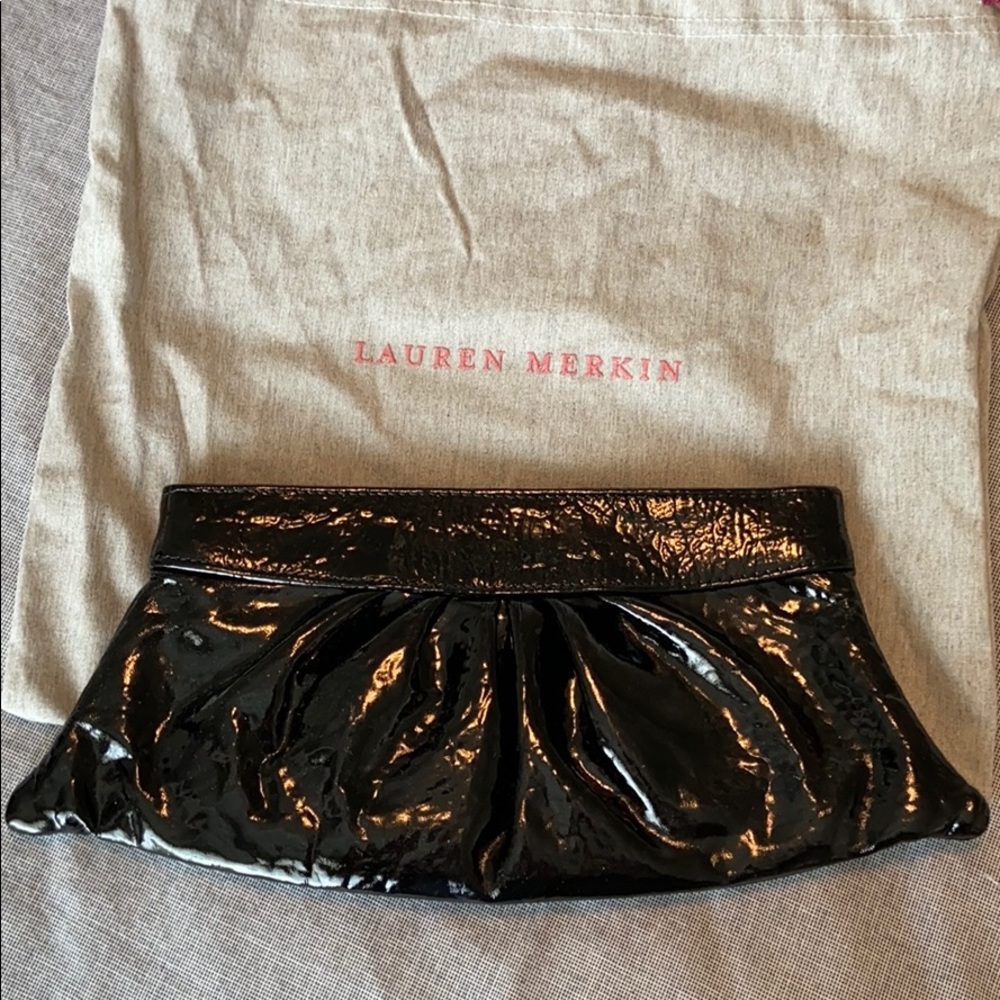 Lauren Merkin patent leather clutch